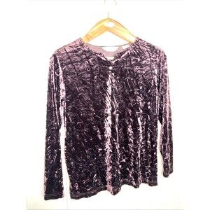Bechamel Women’s Medium Brown Black Design Long Sleeve Shirt